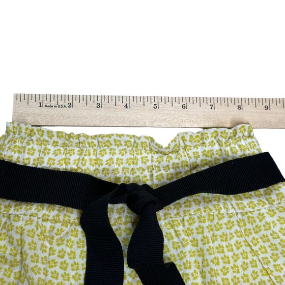 Zara Kids Girls Toddler 3-4 Yellow White Ruffle Tiered Elastic Waist Pull On - Picture 4 of 7